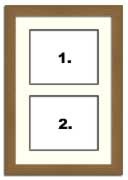 multi photo frame - double photo frame